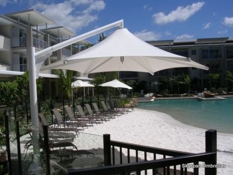 NINE COMMERCIAL UMBRELLAS