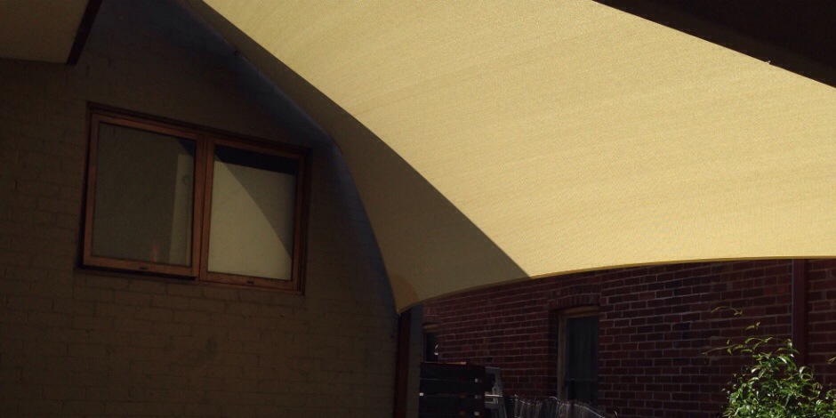 ONE Shade sails Perth - decking and window protection