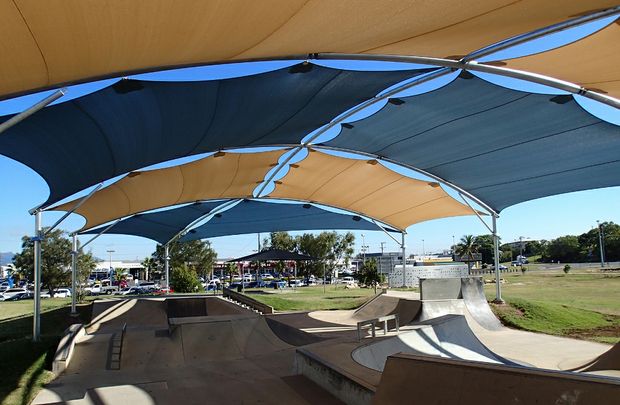 Excellent example of a shade structure
